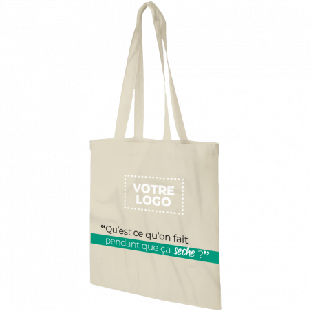 Sac shopping coton Madras 140 gr/m² 7L